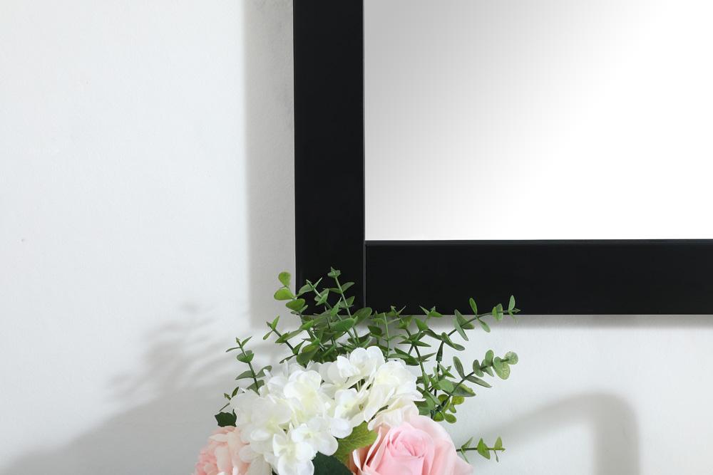 Elegant Furniture & Lighting - Aqua vanity mirror 24x32 inch in black - VM22432BK veiw 4