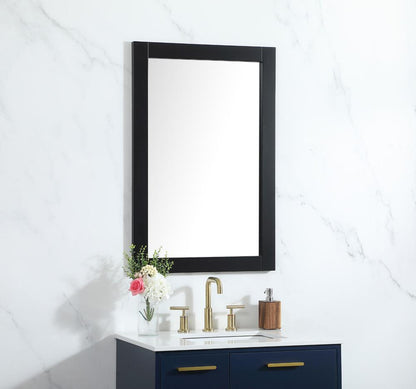 Elegant Furniture & Lighting - Aqua vanity mirror 24x36 inch in black - VM22436BK veiw 3