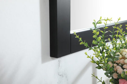 Elegant Furniture & Lighting - Aqua vanity mirror 24x36 inch in black - VM22436BK veiw 5