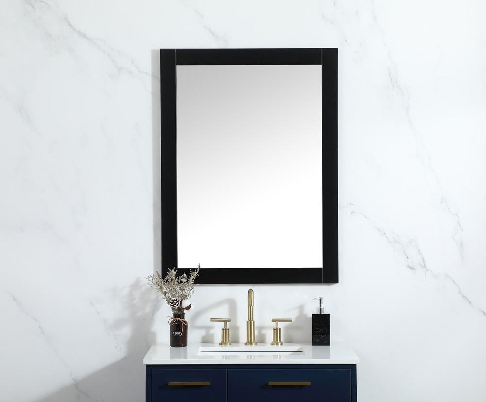 Elegant Furniture & Lighting - Aqua vanity mirror 27x36 inch in black - VM22736BK veiw 2