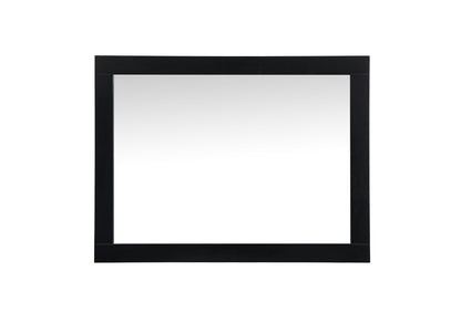 Elegant Furniture & Lighting - Aqua vanity mirror 27x36 inch in black - VM22736BK veiw 7