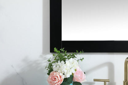 Elegant Furniture & Lighting - Aqua vanity mirror 30x36 inch in black - VM23036BK veiw 4