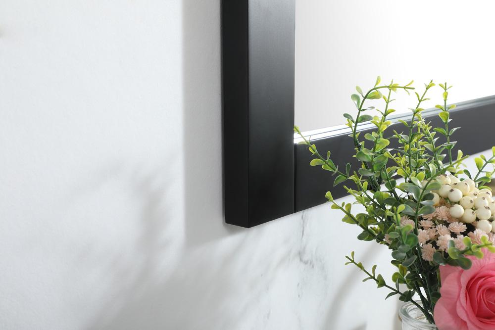 Elegant Furniture & Lighting - Aqua vanity mirror 30x36 inch in black - VM23036BK veiw 5