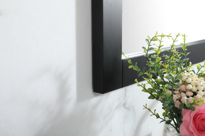 Elegant Furniture & Lighting - Aqua vanity mirror 30x36 inch in black - VM23036BK veiw 5