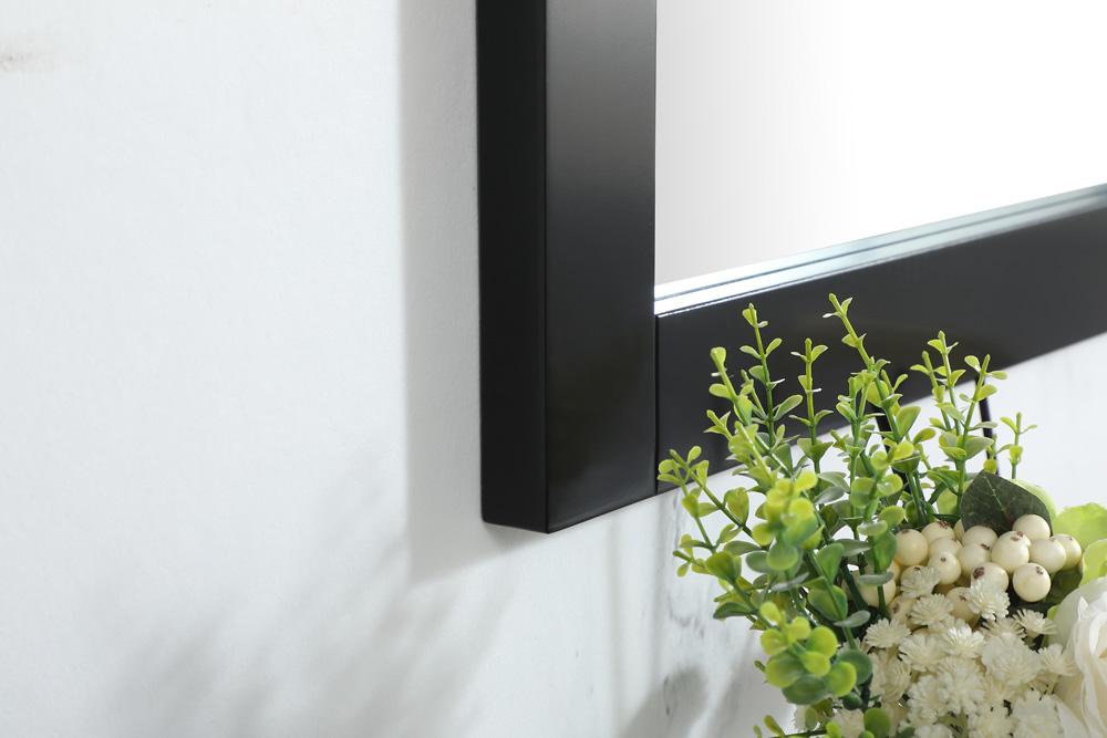 Elegant Furniture & Lighting - Aqua vanity mirror 36x36 inch in black - VM23636BK veiw 5