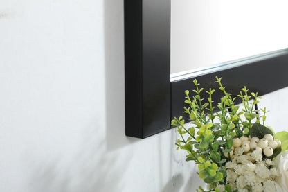 Elegant Furniture & Lighting - Aqua vanity mirror 36x36 inch in black - VM23636BK veiw 5