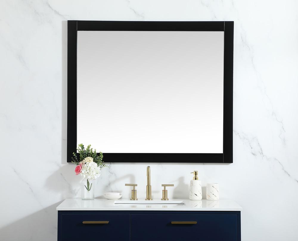 Elegant Furniture & Lighting - Aqua vanity mirror 42x36 inch in black - VM24236BK veiw 2