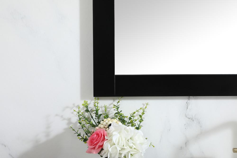 Elegant Furniture & Lighting - Aqua vanity mirror 42x36 inch in black - VM24236BK veiw 4