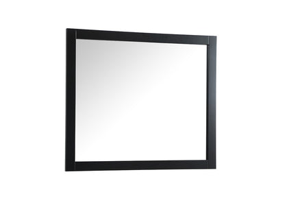 Elegant Furniture & Lighting - Aqua vanity mirror 42x36 inch in black - VM24236BK veiw 6