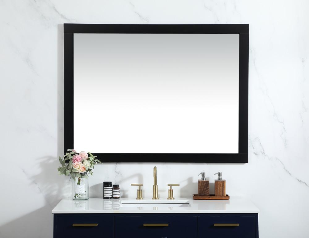 Elegant Furniture & Lighting - Aqua vanity mirror 48x36 inch in black - VM24836BK veiw 2