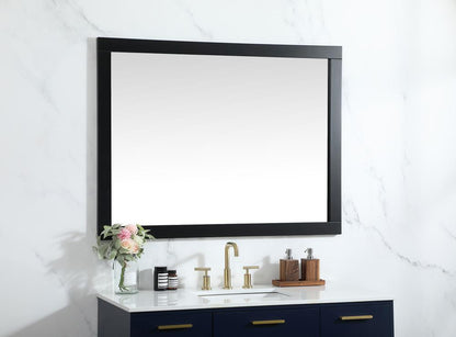 Elegant Furniture & Lighting - Aqua vanity mirror 48x36 inch in black - VM24836BK veiw 3