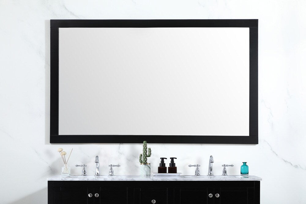 Elegant Furniture & Lighting - Aqua vanity mirror 60x36 inch in black - VM26036BK veiw 2