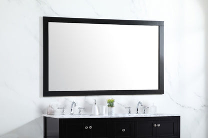Elegant Furniture & Lighting - Aqua vanity mirror 60x36 inch in black - VM26036BK veiw 3