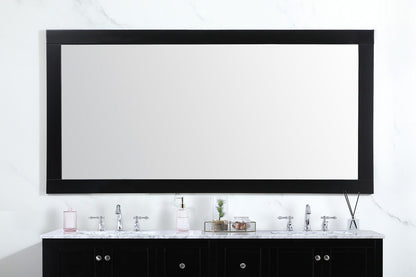 Elegant Furniture & Lighting - Aqua vanity mirror 72x36 inch in black - VM27236BK veiw 2