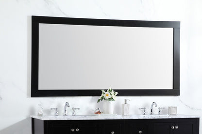 Elegant Furniture & Lighting - Aqua vanity mirror 72x36 inch in black - VM27236BK veiw 3