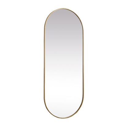 Elegant Furniture & Lighting - Asha Metal Frame Oval Mirror 30x72 Inch in Brass - MR2A3072BRS veiw 8