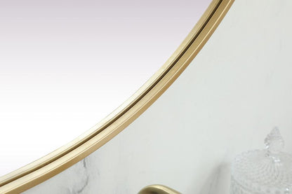 Elegant Furniture & Lighting - Asha Metal Frame Oval Mirror 36x72 Inch in Brass - MR2A3672BRS veiw 7