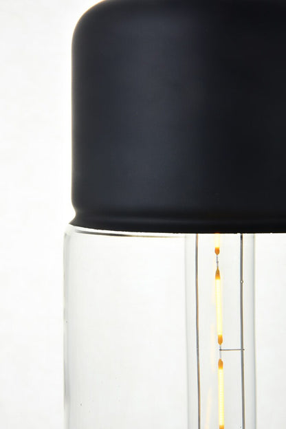 Elegant Furniture & Lighting - Ashwell 1 Light Black Pendant With Clear Glass - LD2240BK veiw 5