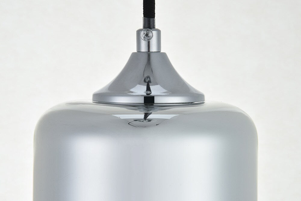 Elegant Furniture & Lighting - Ashwell 1 Light Chrome Pendant With Clear Glass - LD2240C veiw 4