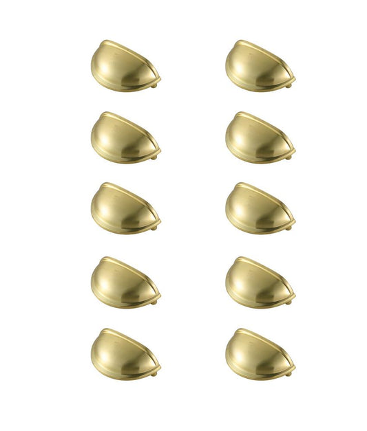 Elegant Furniture & Lighting - Atticus 3in Center to Center Brushed Gold Cup Bar Pull Multipack (set of 10) - PL3002-GD-10PK veiw 1