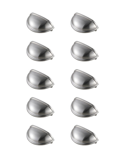 Elegant Furniture & Lighting - Atticus 3in Center to Center Brushed Nickel Cup Bar Pull Multipack (set of 10) - PL3002-NK-10PK veiw 1