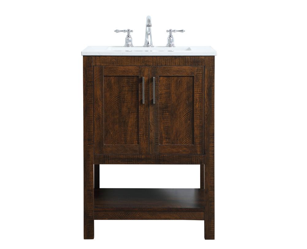 Elegant Furniture & Lighting - Aubrey 24 inch Single Bathroom Vanity in Espresso - VF16024EX veiw 1