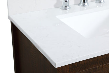 Elegant Furniture & Lighting - Aubrey 30 inch Single Bathroom Vanity in Espresso with Backsplash - VF16030EX-BS veiw 5