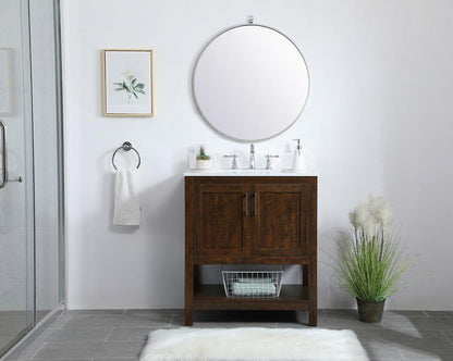 Elegant Furniture & Lighting - Aubrey 30 inch Single Bathroom Vanity in Espresso with Backsplash - VF16030EX-BS veiw 13