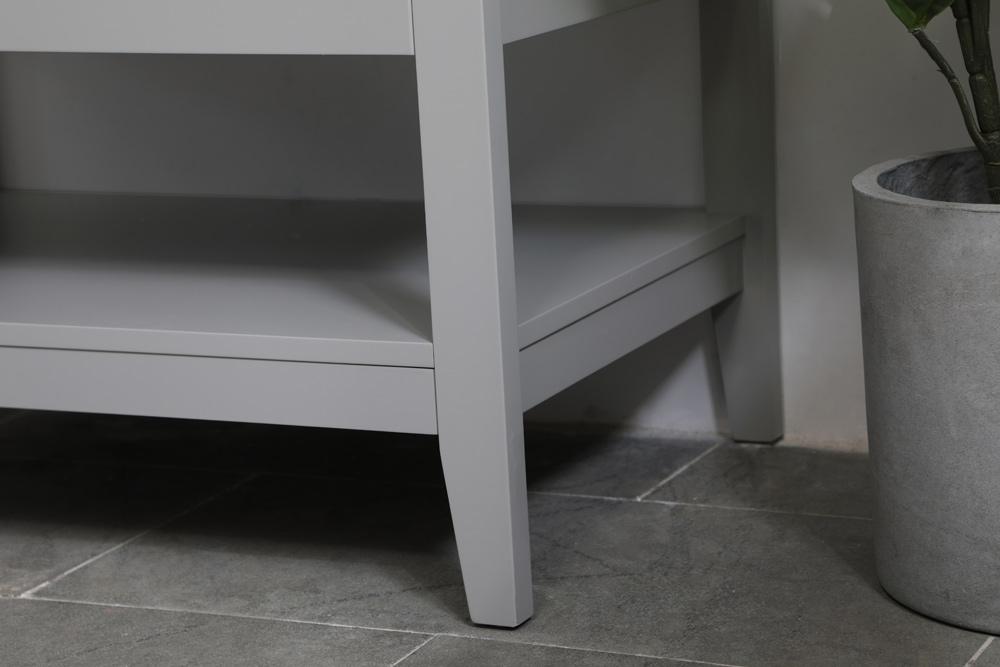 Elegant Furniture & Lighting - Aubrey 30 inch Single Bathroom Vanity in Grey with Backsplash - VF16030GR-BS veiw 11