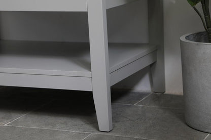 Elegant Furniture & Lighting - Aubrey 30 inch Single Bathroom Vanity in Grey with Backsplash - VF16030GR-BS veiw 11