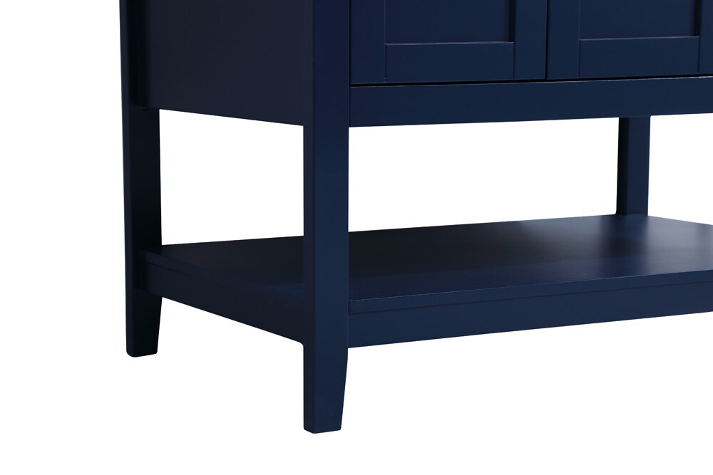 Elegant Furniture & Lighting - Aubrey 36 inch Single Bathroom Vanity in Blue with Backsplash - VF16036BL-BS veiw 6