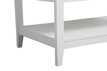 Elegant Furniture & Lighting - Aubrey 36 inch Single Bathroom Vanity in White with Backsplash - VF16036WH-BS veiw 6