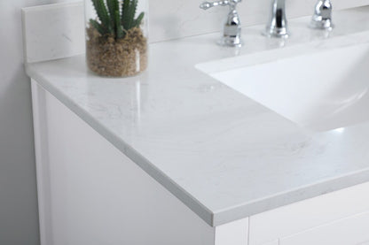 Elegant Furniture & Lighting - Aubrey 36 inch Single Bathroom Vanity in White with Backsplash - VF16036WH-BS veiw 10