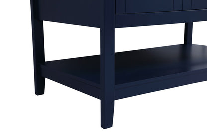 Elegant Furniture & Lighting - Aubrey 42 inch Single Bathroom Vanity in Blue with Backsplash - VF16042BL-BS veiw 6