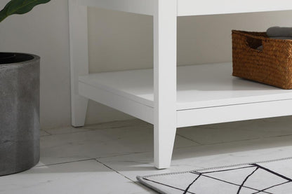 Elegant Furniture & Lighting - Aubrey 42 inch Single Bathroom Vanity in White with Backsplash - VF16042WH-BS veiw 12
