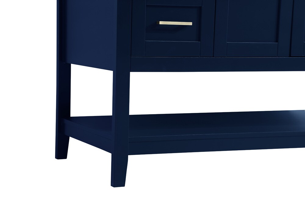 Elegant Furniture & Lighting - Aubrey 48 inch Single Bathroom Vanity in Blue with Backsplash - VF16048BL-BS veiw 6