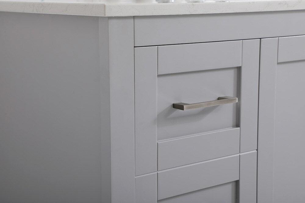 Elegant Furniture & Lighting - Aubrey 48 inch Single Bathroom Vanity in Grey with Backsplash - VF16048GR-BS veiw 11