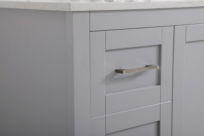 Elegant Furniture & Lighting - Aubrey 48 inch Single Bathroom Vanity in Grey with Backsplash - VF16048GR-BS veiw 11
