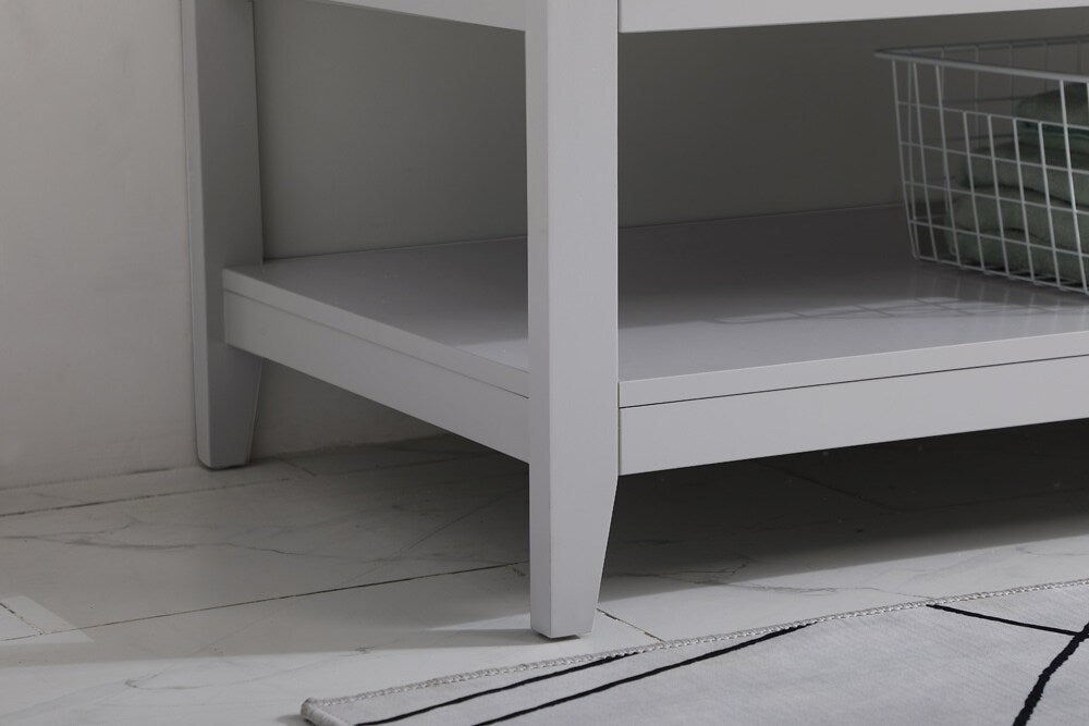 Elegant Furniture & Lighting - Aubrey 48 inch Single Bathroom Vanity in Grey with Backsplash - VF16048GR-BS veiw 12