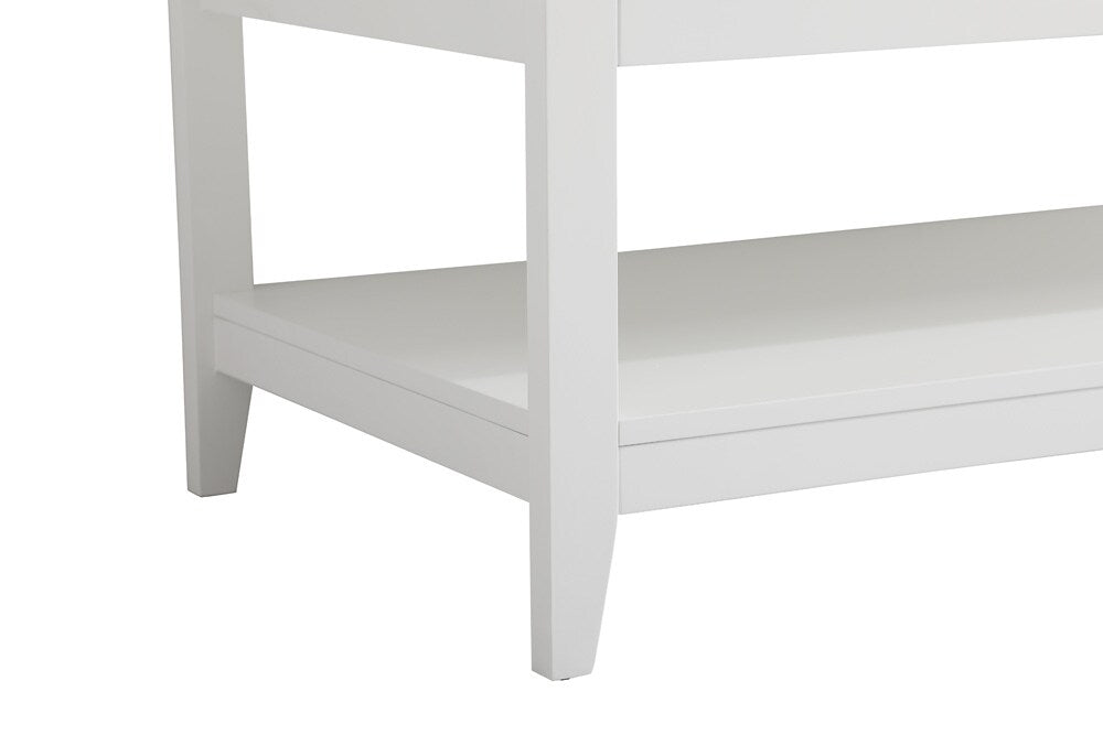 Elegant Furniture & Lighting - Aubrey 48 inch Single Bathroom Vanity in White with Backsplash - VF16048WH-BS veiw 6