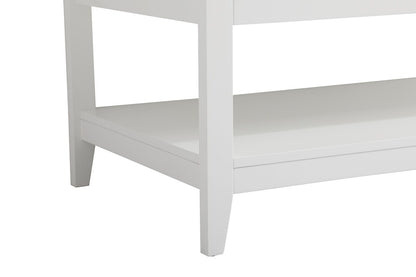 Elegant Furniture & Lighting - Aubrey 48 inch Single Bathroom Vanity in White with Backsplash - VF16048WH-BS veiw 6