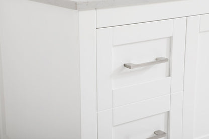 Elegant Furniture & Lighting - Aubrey 48 inch Single Bathroom Vanity in White with Backsplash - VF16048WH-BS veiw 11