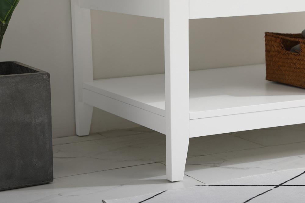 Elegant Furniture & Lighting - Aubrey 48 inch Single Bathroom Vanity in White with Backsplash - VF16048WH-BS veiw 12