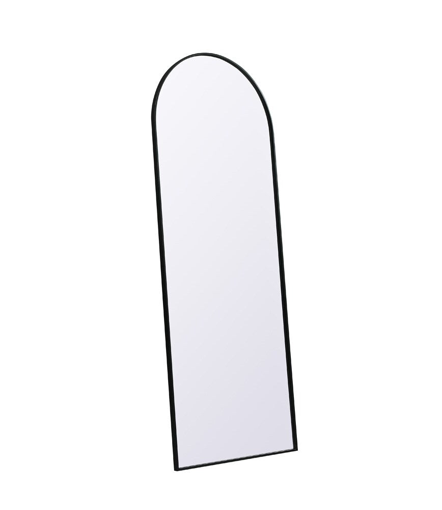 Elegant Furniture & Lighting - Ayra Metal Frame Arch Full Length Mirror 28x74 Inch in Black - MR1A2874BLK veiw 7