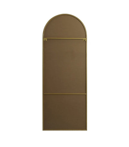 Elegant Furniture & Lighting - Ayra Metal Frame Arch Full Length Mirror 28x74 Inch in Brass - MR1A2874BRS veiw 8