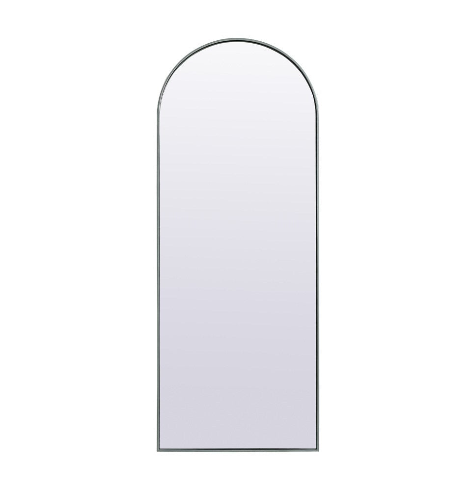 Elegant Furniture & Lighting - Ayra Metal Frame Arch Full Length Mirror 28x74 Inch in Silver - MR1A2874SIL veiw 1