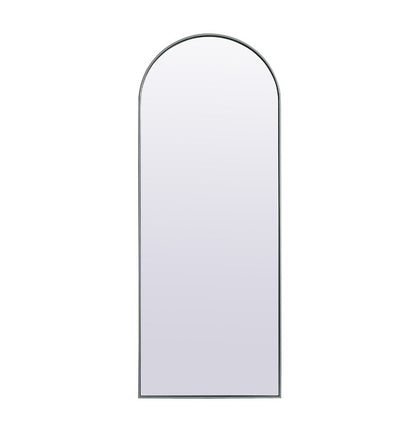 Elegant Furniture & Lighting - Ayra Metal Frame Arch Full Length Mirror 28x74 Inch in Silver - MR1A2874SIL veiw 1