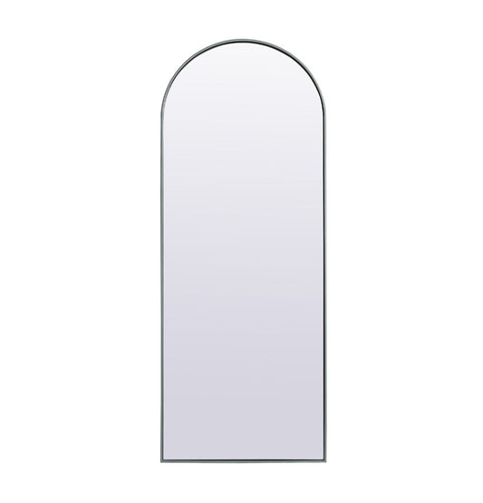 Elegant Furniture & Lighting - Ayra Metal Frame Arch Full Length Mirror 28x74 Inch in Silver - MR1A2874SIL veiw 1