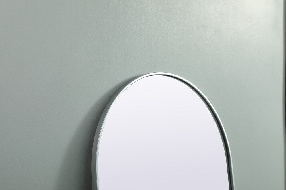 Elegant Furniture & Lighting - Ayra Metal Frame Arch Full Length Mirror 28x74 Inch in Silver - MR1A2874SIL veiw 6