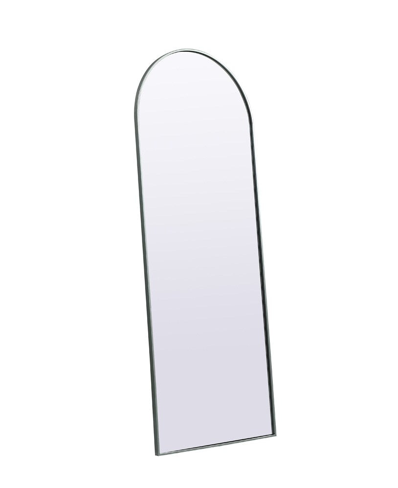 Elegant Furniture & Lighting - Ayra Metal Frame Arch Full Length Mirror 28x74 Inch in Silver - MR1A2874SIL veiw 7
